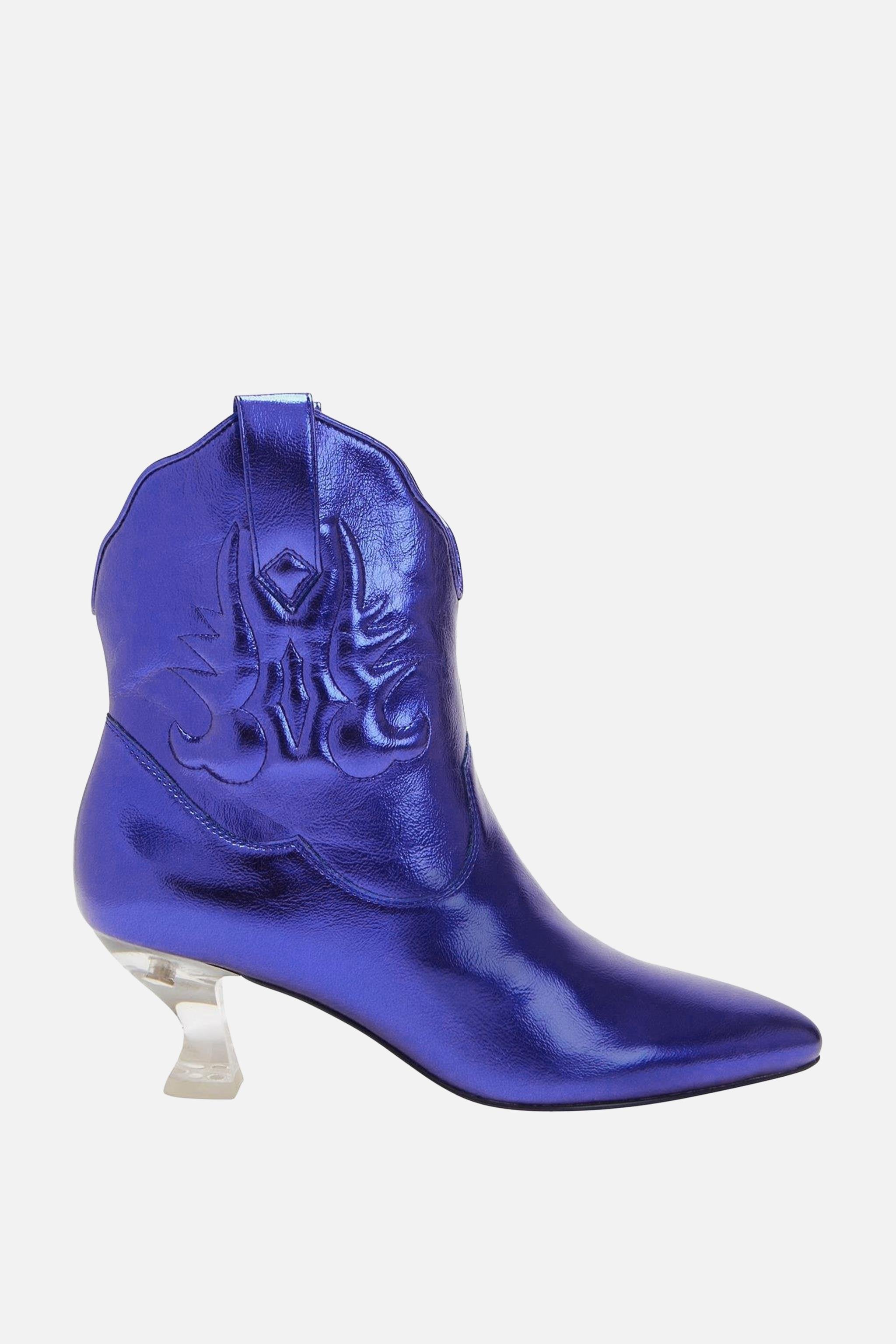 Annie-o Kadın Mavi Western Tasarım Bot