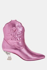 Annie-o Kadın Pembe Western Tasarım Bot