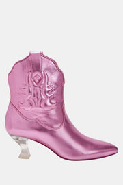 Annie-o Kadın Pembe Western Tasarım Bot