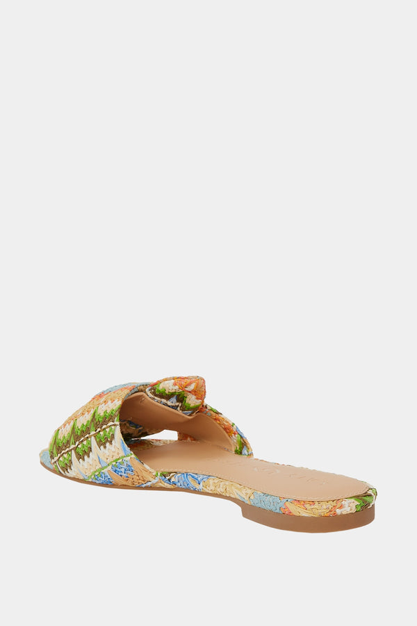 The Halie Bow Kadın Naturel Multi Fiyonklu Terlik