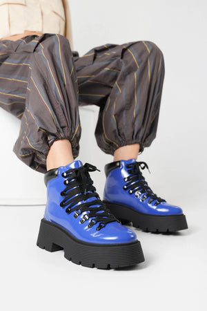 Jenifer Kadın Optik Mavi Kalın Tabanlı Bot