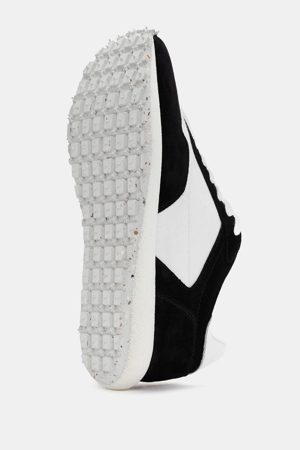 Jones Kadın Siyah Beyaz Süet Deri Sneaker