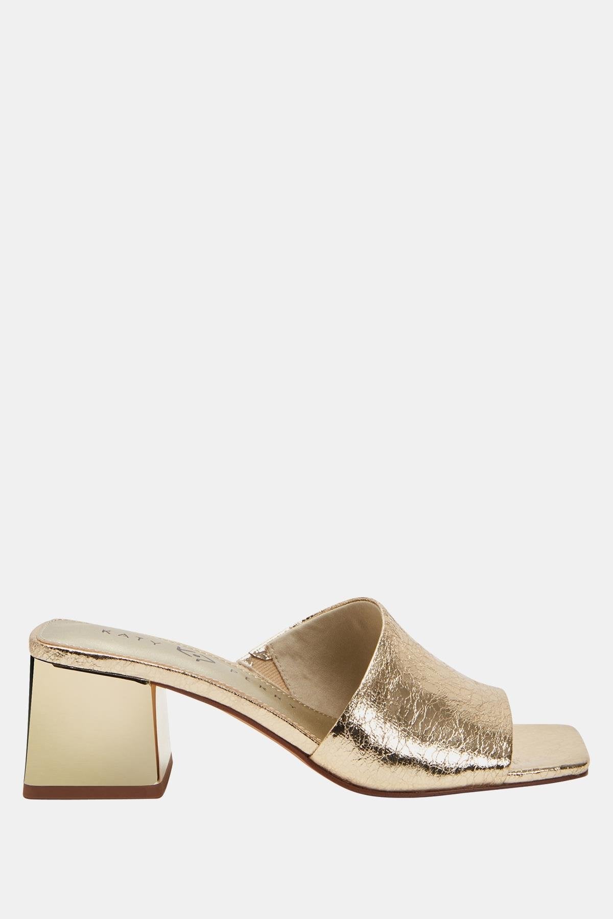 The Gemm Kadın Gold Topuklu Terlik