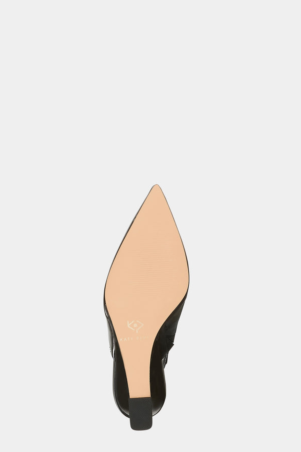The Trendygurl Slingback Wedge Kadın Siyah Dolgu Topuk Sandalet