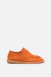 Kadın Hakiki Deri Turuncu Süet Sneaker