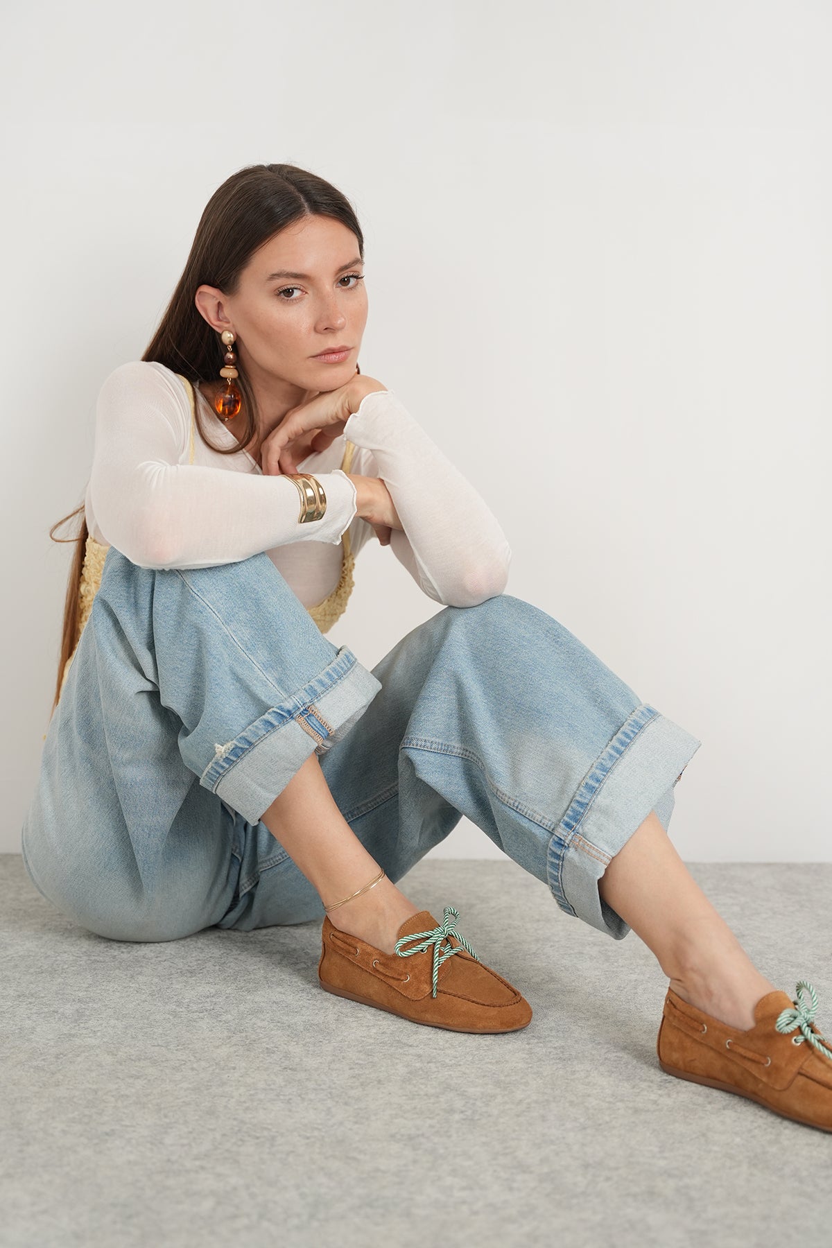 Sperry Lace-Up Hakiki Deri Makosen – Ultra Hafif