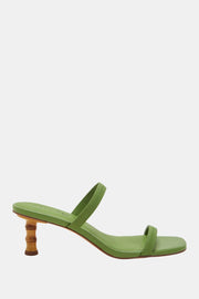 The Leilei Kadın Yeşil Topuklu Terlik