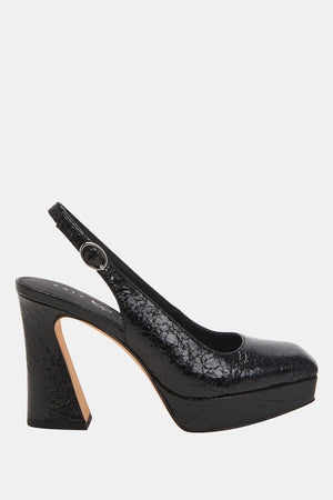 The Square Sling Kadın Siyah Topuklu Ayakkabı