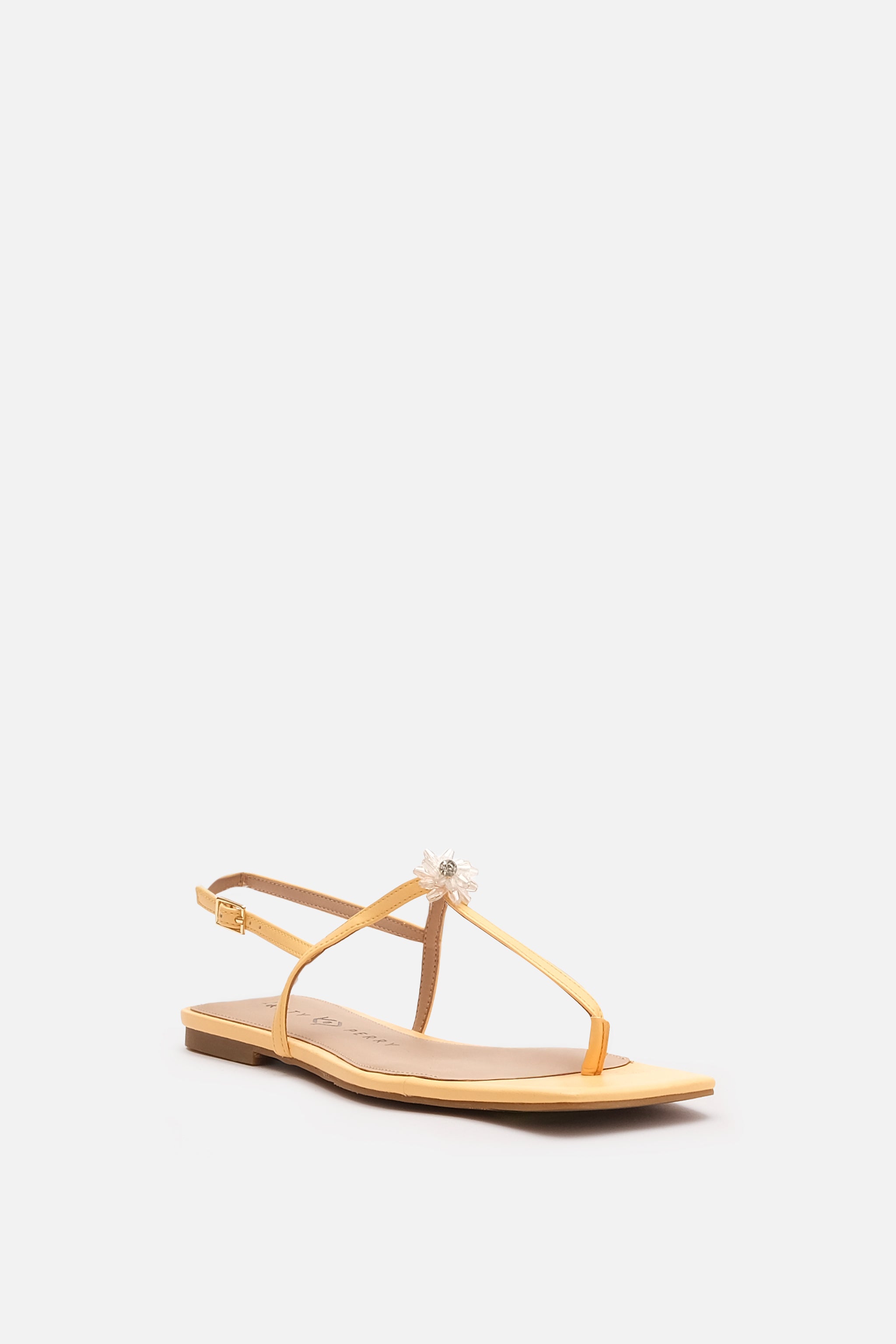 Katy Perry Steady Kadın Çiçekli Sarı Sandalet