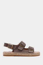 Mary Vizon Hakiki Süet Deri Sandalet