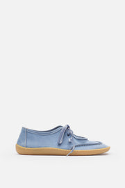 Lune Ballet Barefoot Hakiki Deri Ice Blue Babet