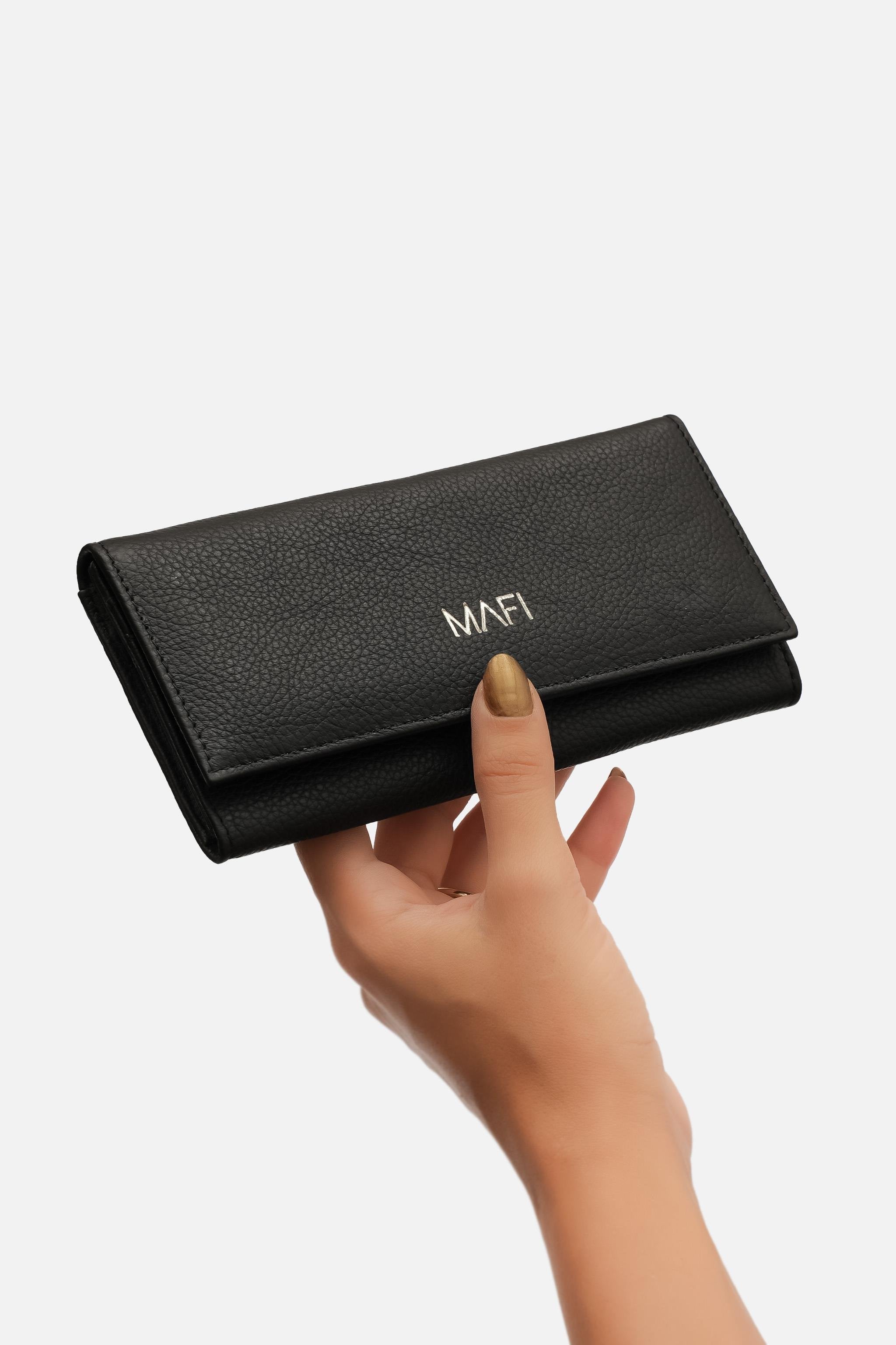 %100 Gerçek Deri Ram %100 Hakiki Deri Kadın Siyah Cüzdan