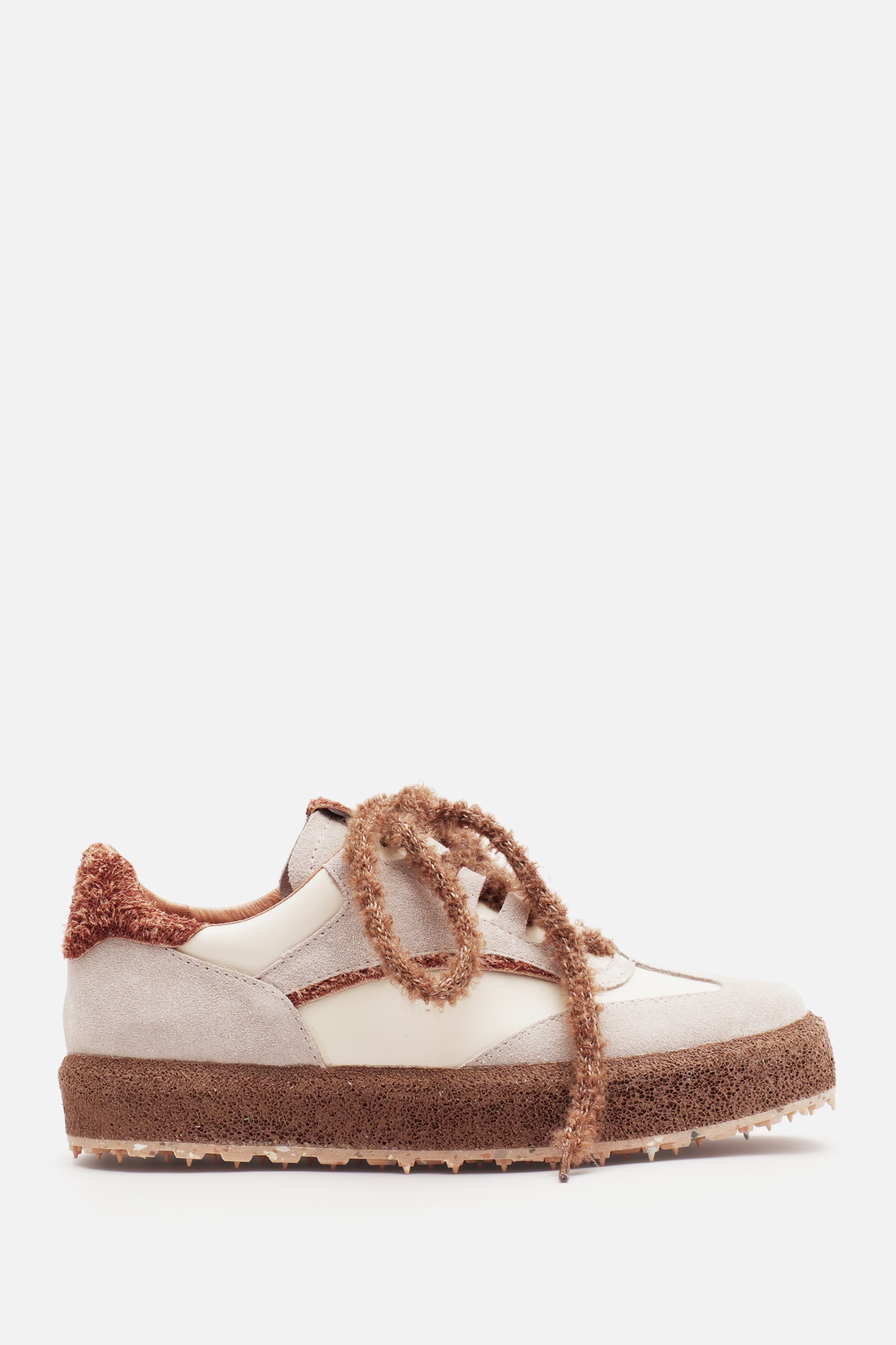 Rain Hakiki Deri Kadın Bej Taba Ortopedik Fuspet Sneaker