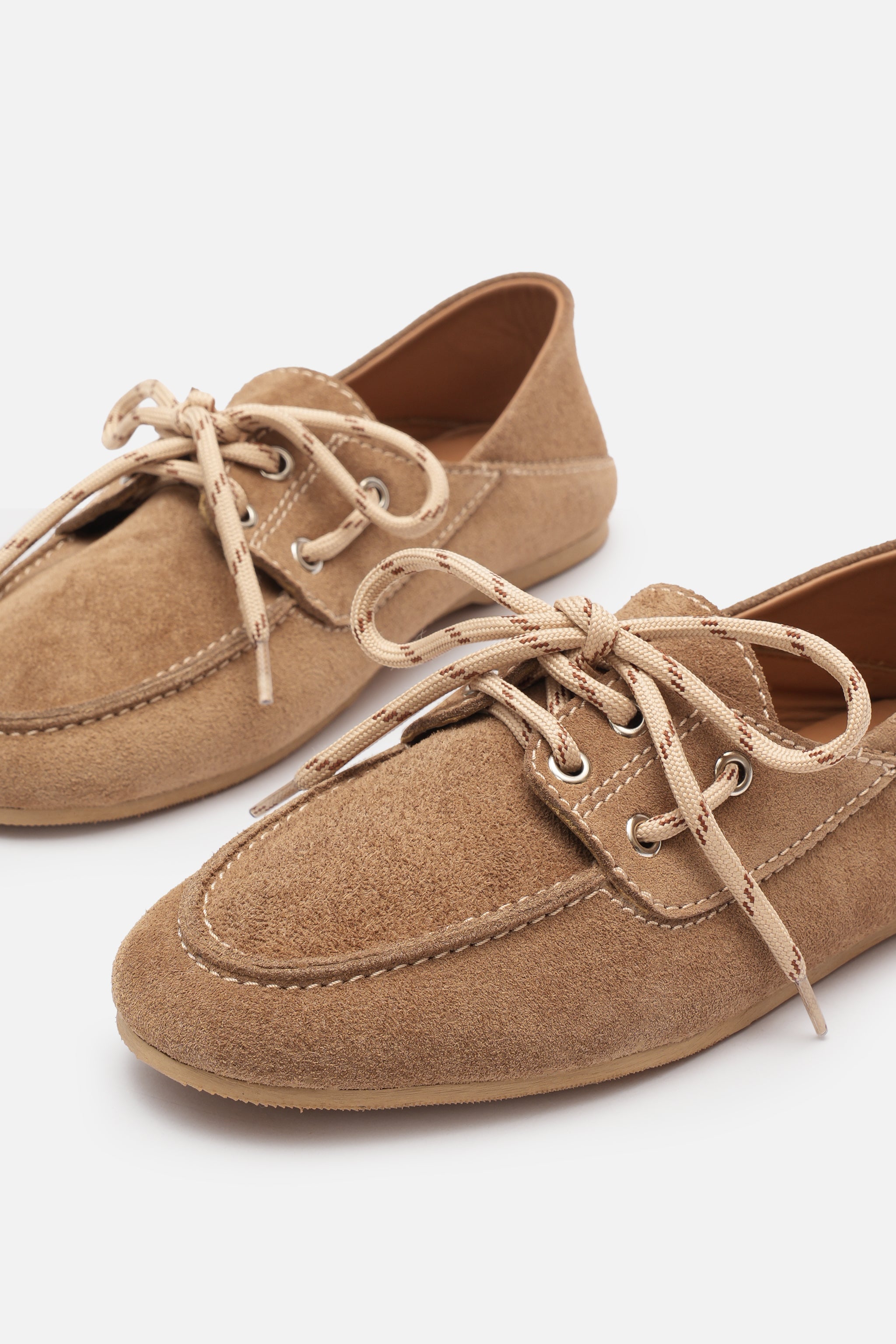 maco Croco Lace Up Hakiki Deri Bej Süet Makosen – BESTYLE