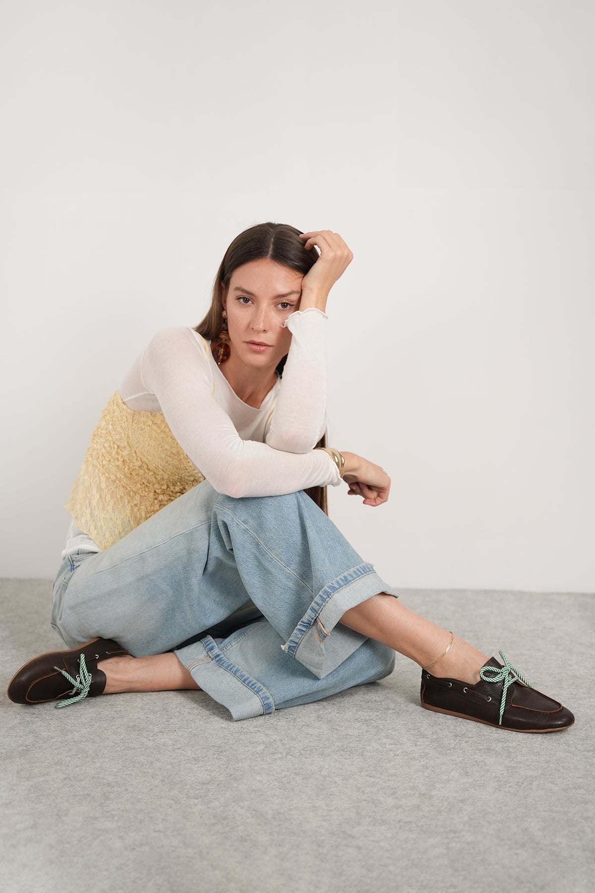 Sperry Lace-Up Hakiki Deri Makosen – Ultra Hafif