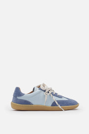 Miu Ballerina Barefoot Hakiki Deri Ice Blue Sneaker