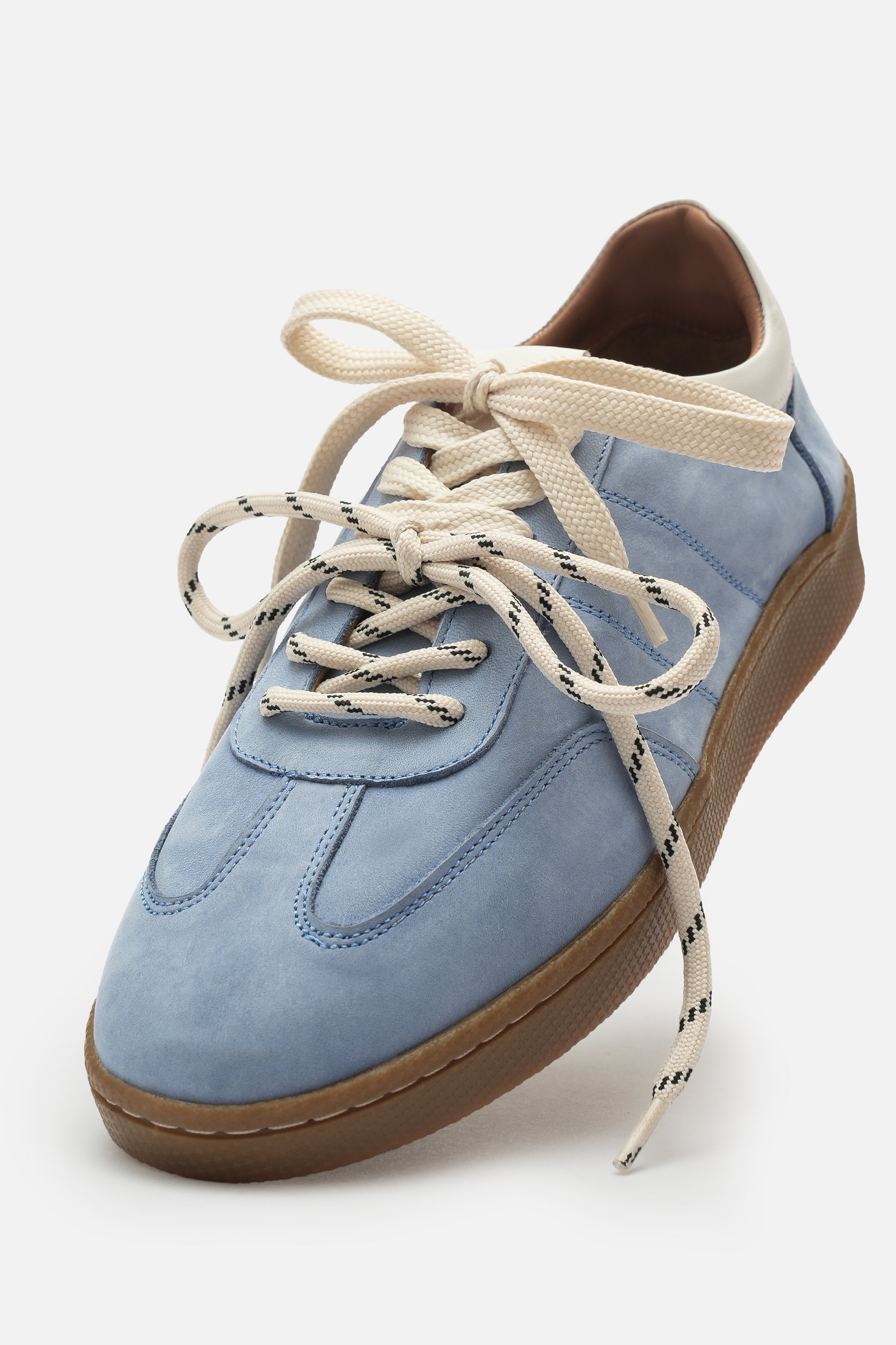 Miu Court Hakiki Deri Ice Blue Sneaker