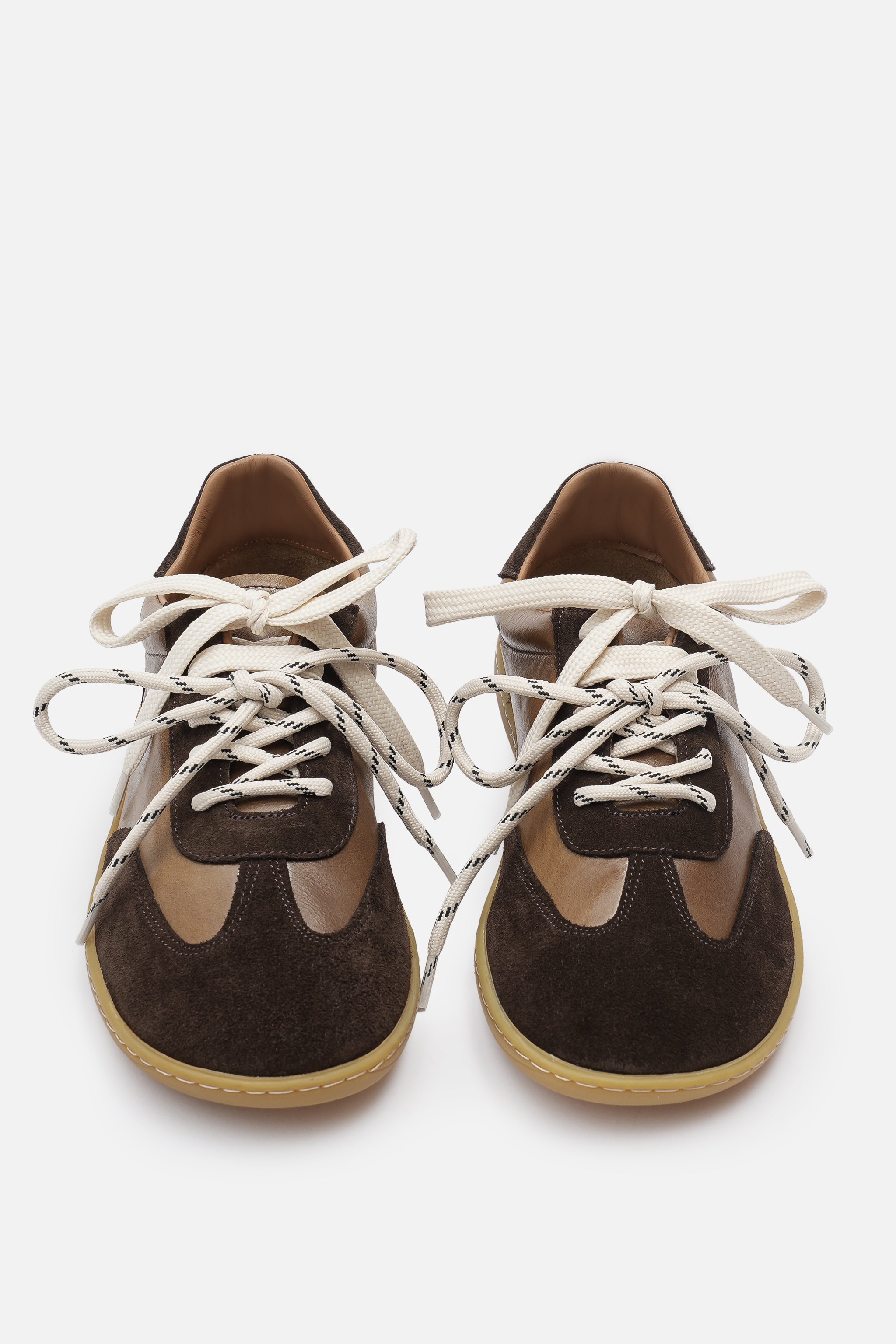 Miu Ballerina Kadın Hakiki Deri Acı Kahve Sneaker