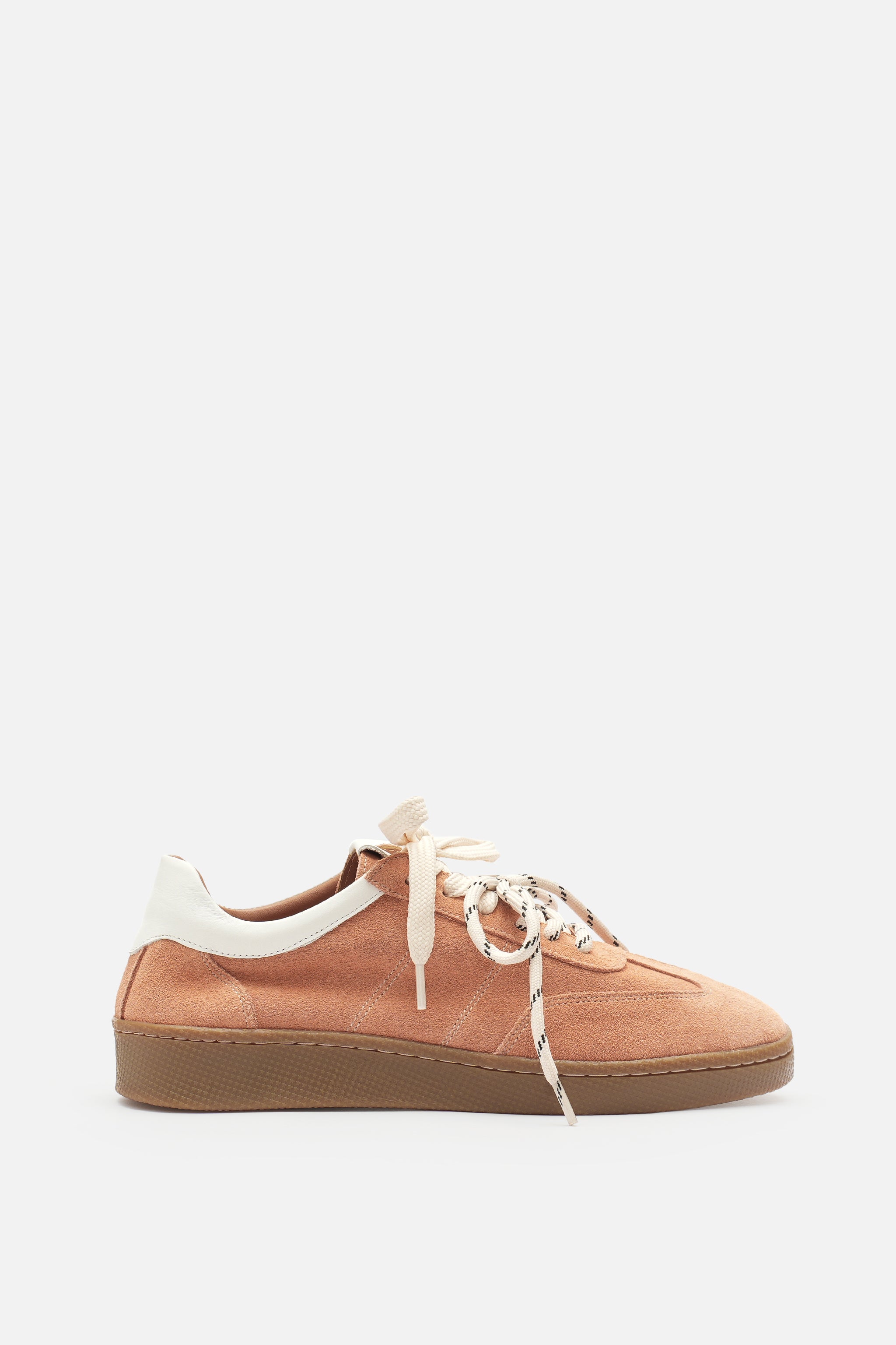 Miu Court Hakiki Süet Deri Somon Sneaker