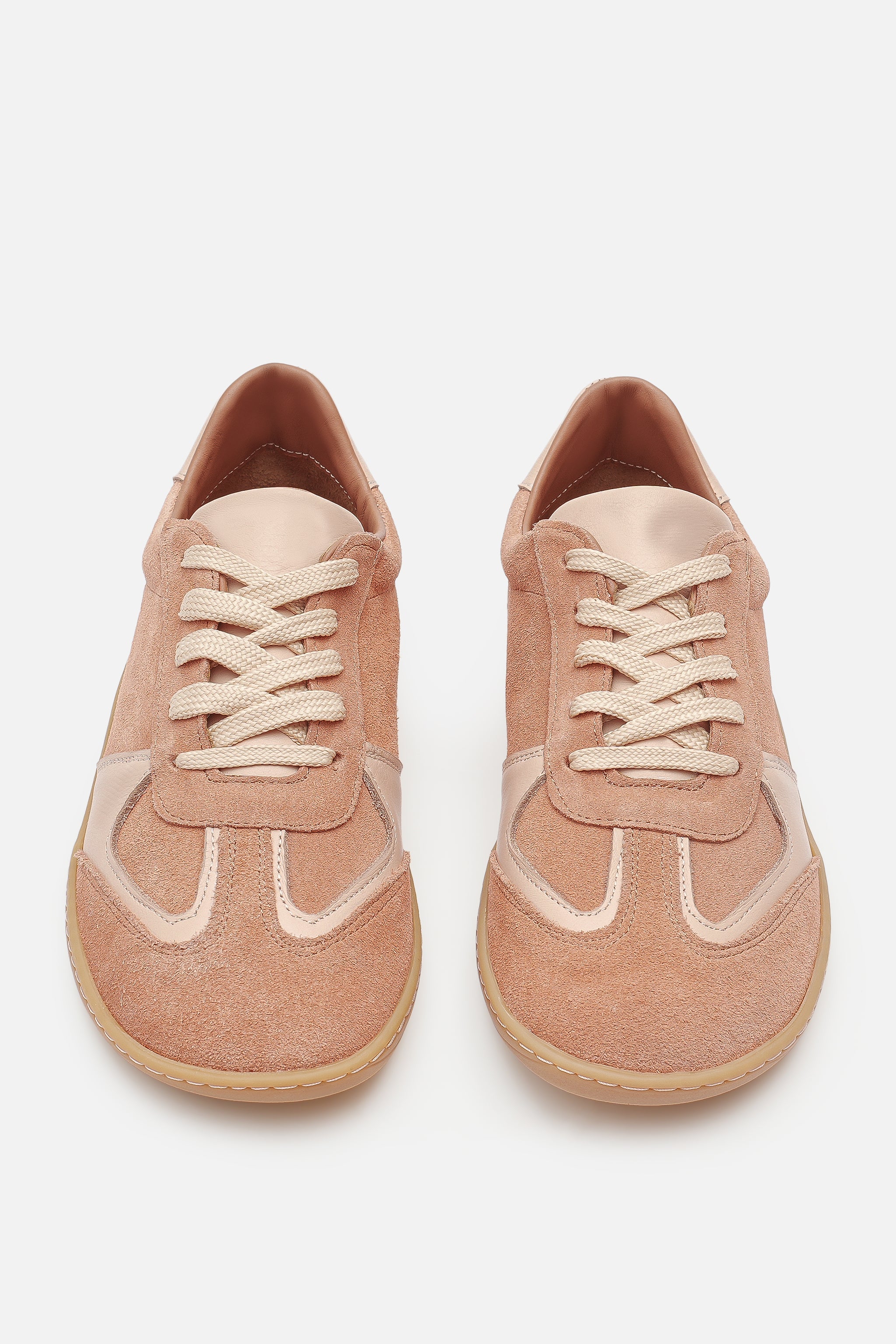 Miu Move Barefoot Bağcıklı Hakiki Süet Deri Somon Sneaker
