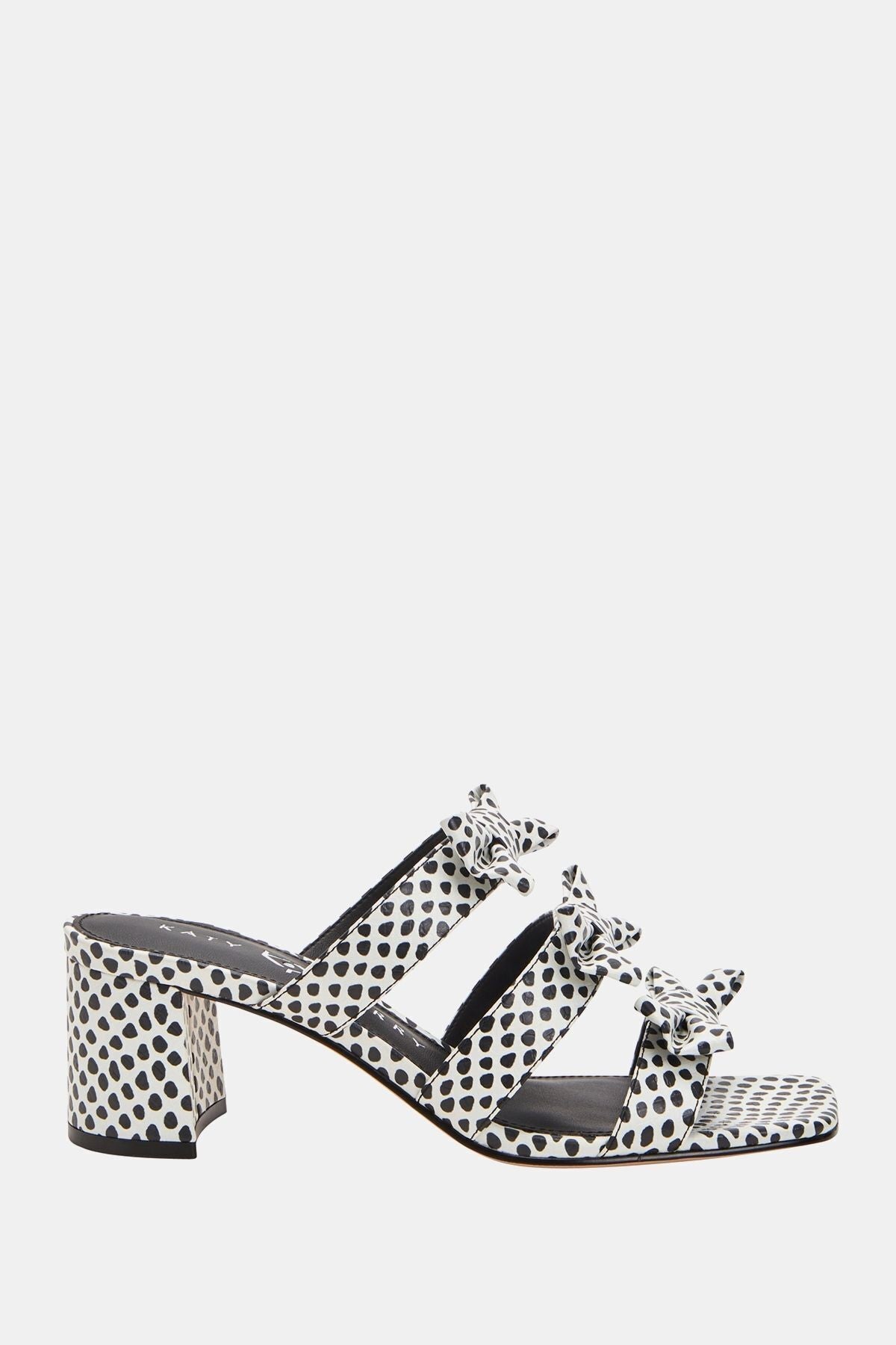 The Tooliped Bow Kadın Zebra Desenli Kurdela Topuklu Terlik