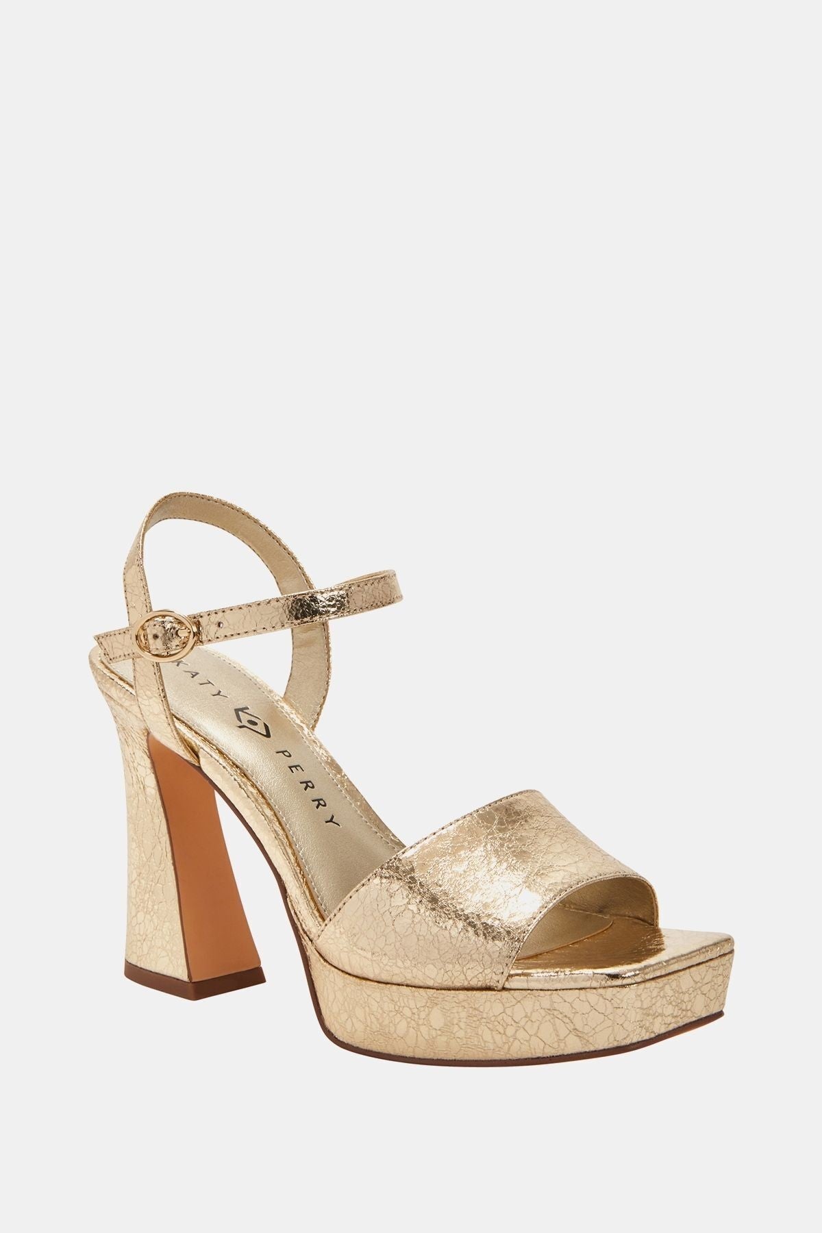 The Square Open Kadın Altın Topuklu Sandalet