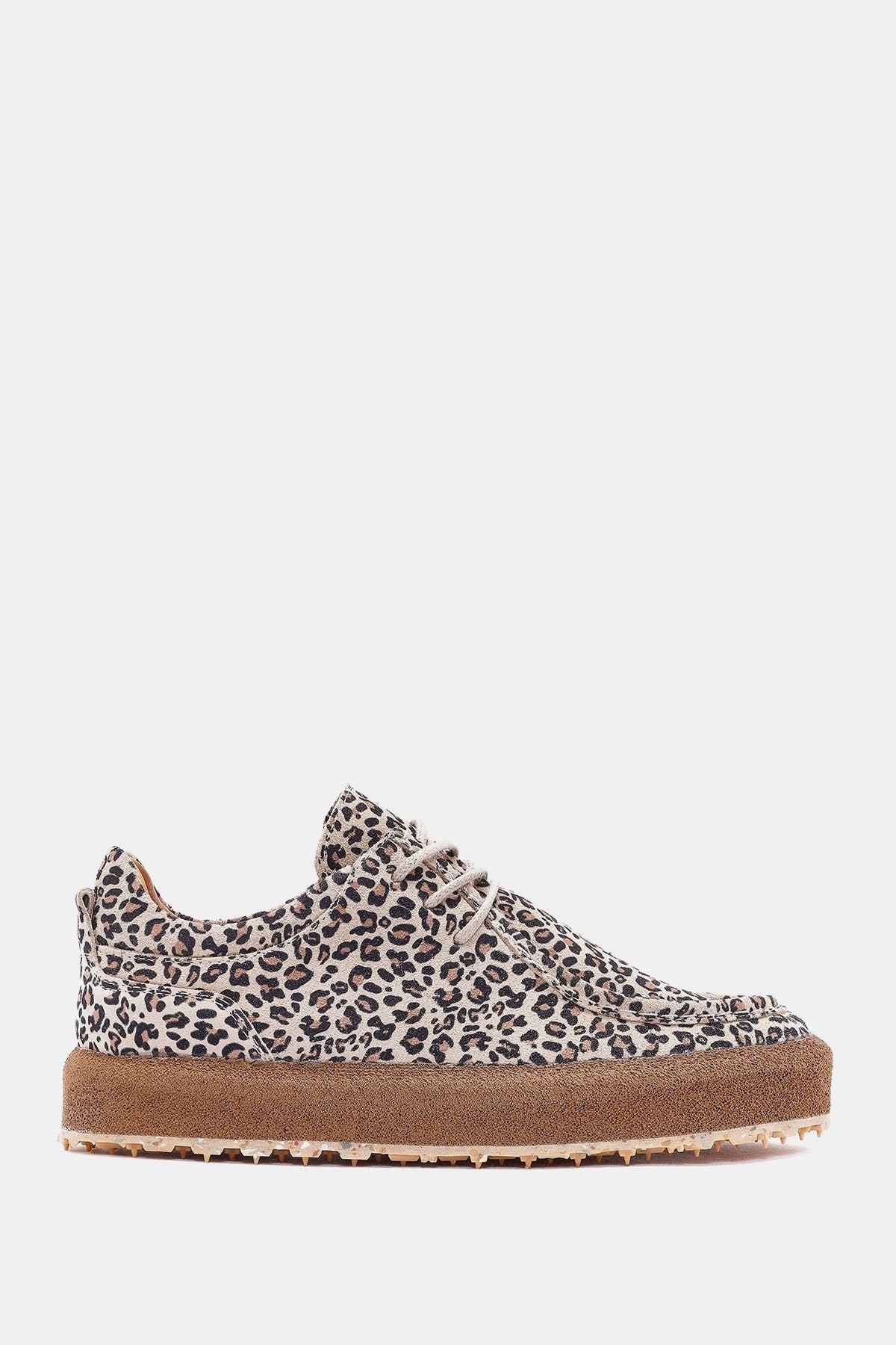 Paris Kadın Siyah Leopar Desen Gerçek Deri Sneaker