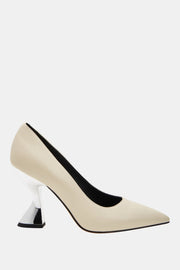 The Laterr Hıgh Heel Kadın Krem Topuklu Ayakkabı