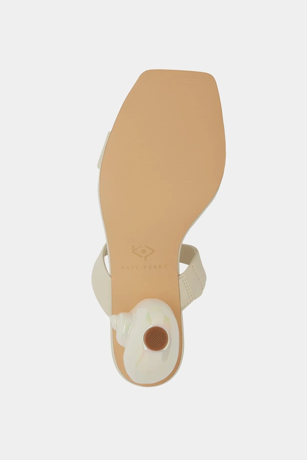 The Maritime Çift Bantlı Kadın Krem Topuklu Terlik