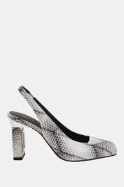 The Hollow Heel Kadın Siyah Beyaz Oyuk Topuklu Ayakkabı