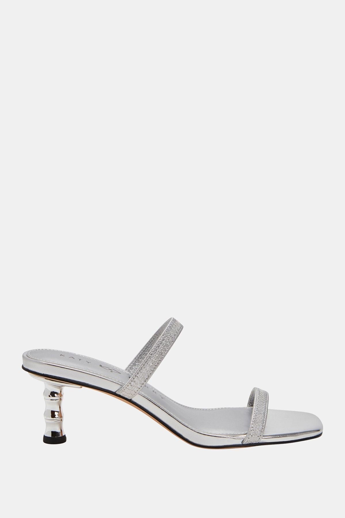 The Leilei Kadın Gümüş Topuklu Terlik
