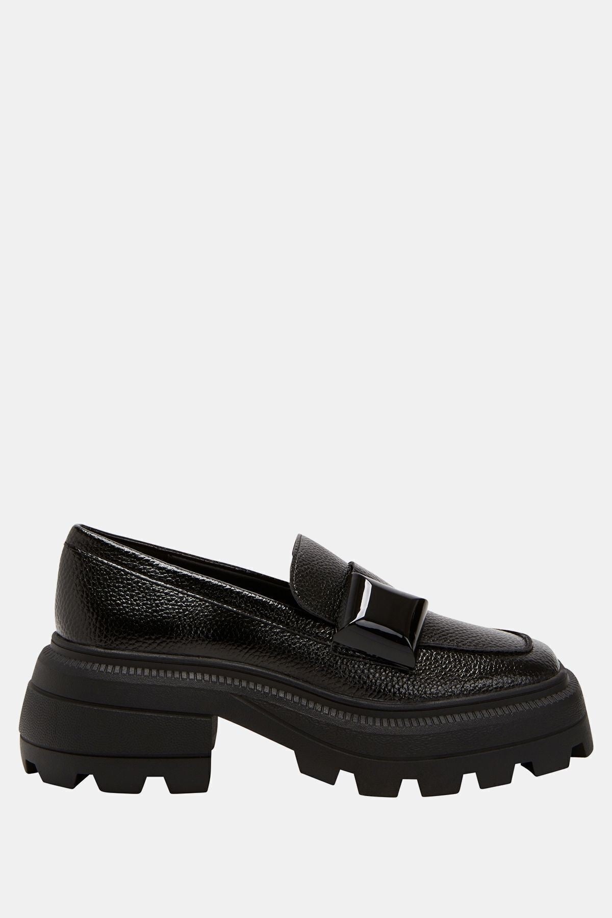 The Geli Combat Kadın Siyah Loafer