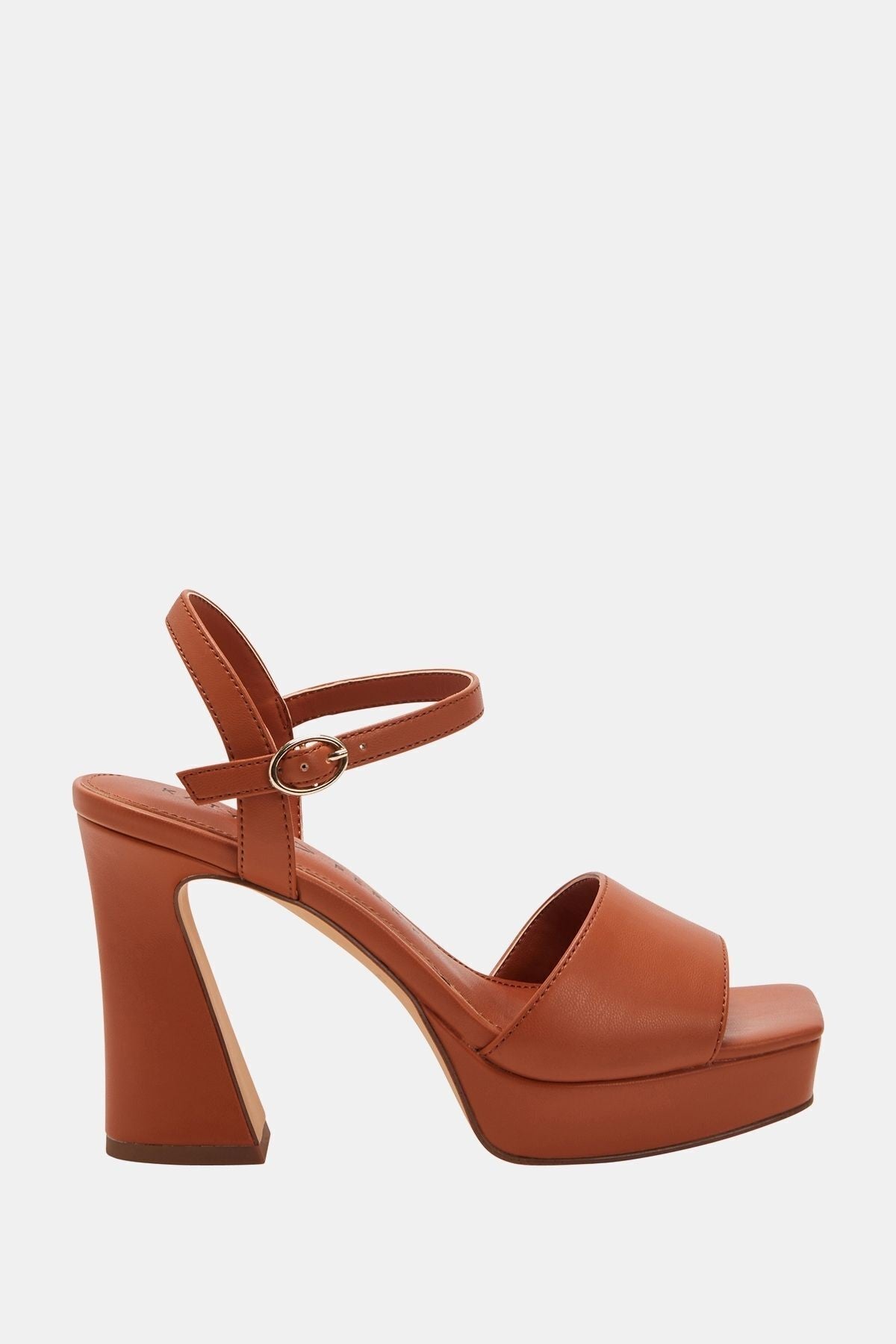 The Square Open Kadın Kahverengi Topuklu Sandalet