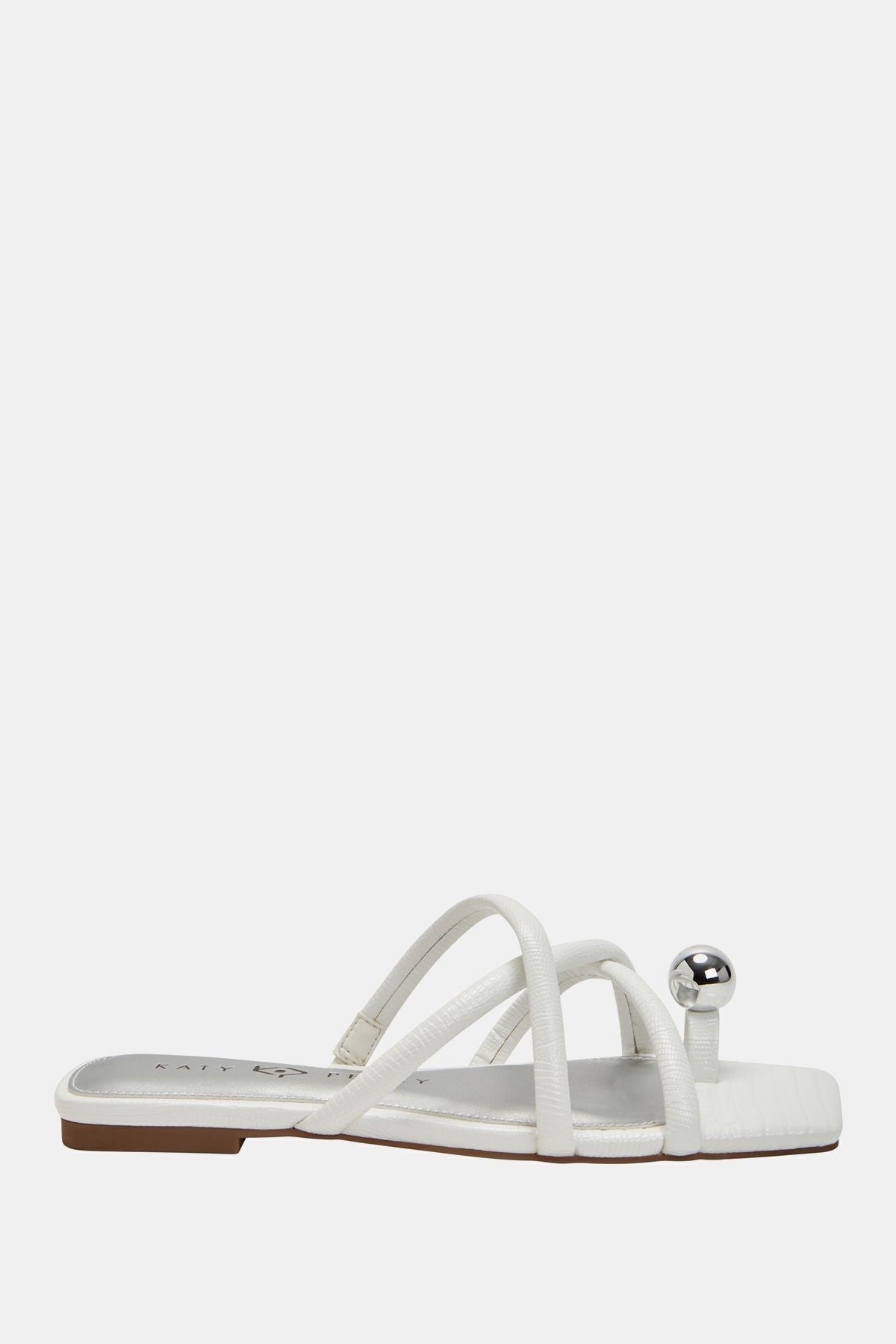 The Camie Kadın Beyaz Taşlı Terlik