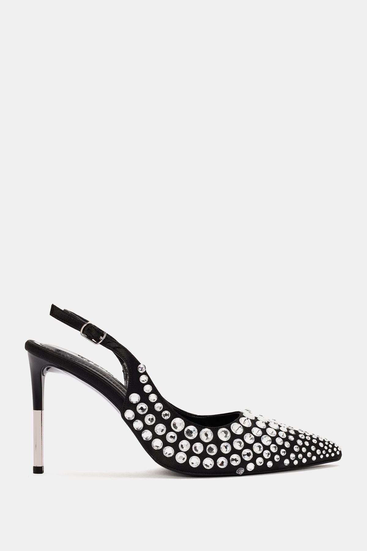 Stone Damen High Heels mit schwarzen Steinen