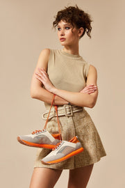 Northom Kadın Siyah-Gri Fileli Sneaker