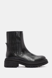 Dina Kadın Siyah Gerçek Deri Chelsea Bot