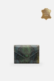 %100 Gerçek Deri Python Verde Croco %100 Hakiki Deri Kadın Cüzdan