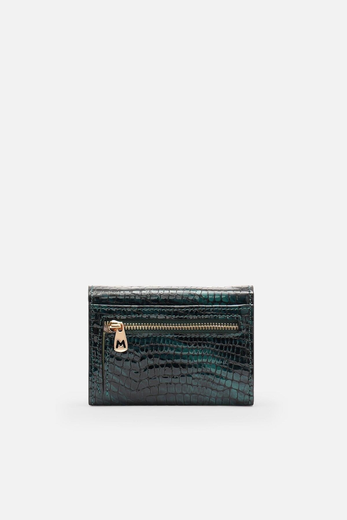 %100 Gerçek Deri Python Verde Croco %100 Hakiki Deri Kadın Cüzdan