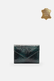 %100 Gerçek Deri Python Verde Croco %100 Hakiki Deri Kadın Cüzdan
