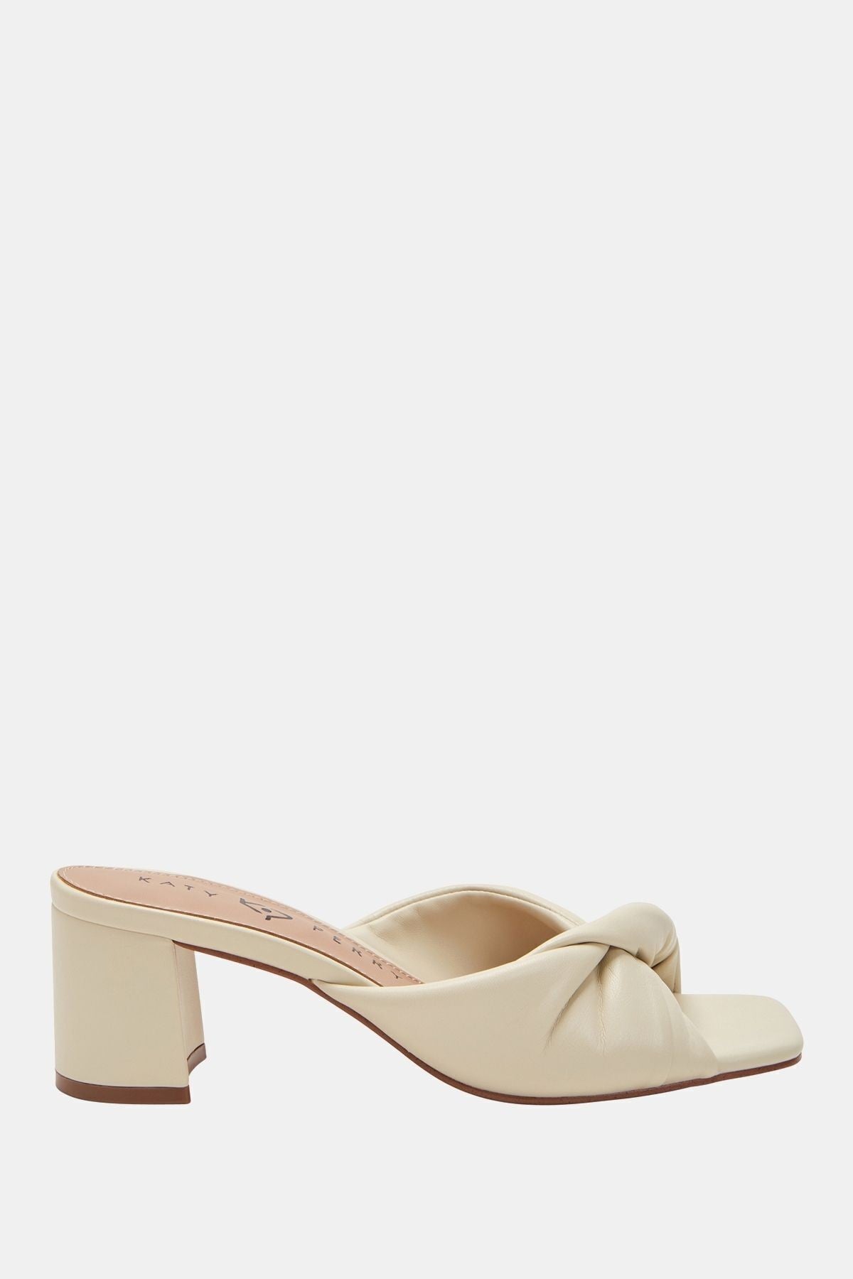 The Tooliped Twisted Kadın Krem Topuklu Terlik