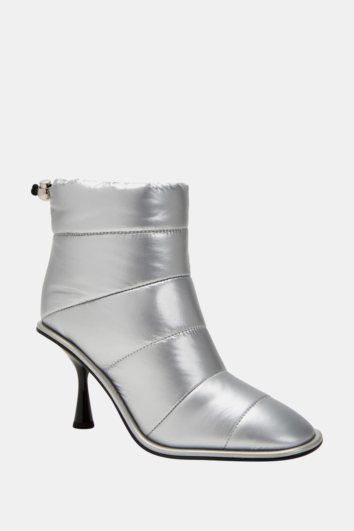 The Leelou Kadın Gümüş Topuklu Bot