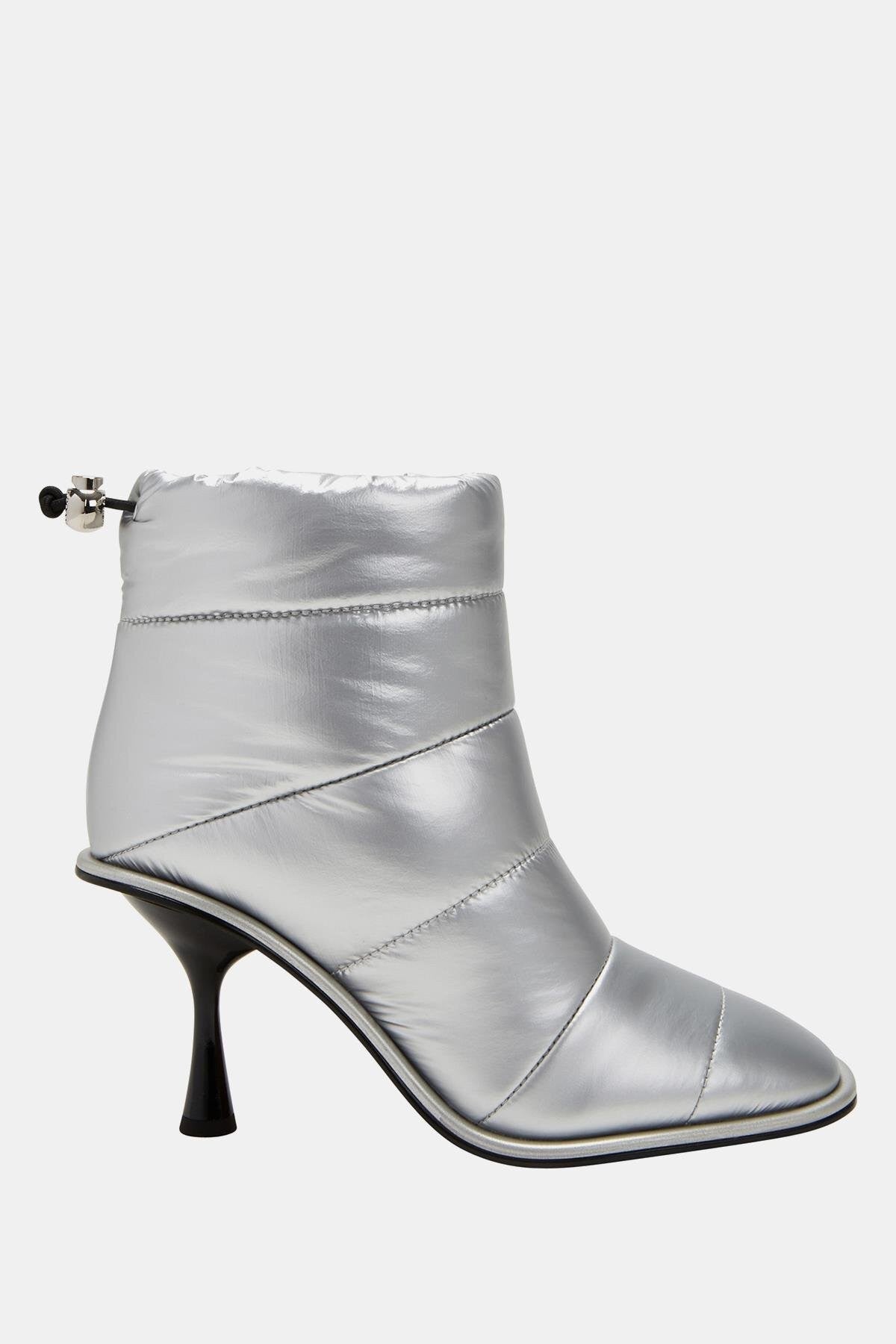 The Leelou Kadın Gümüş Topuklu Bot