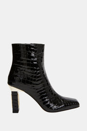 The Hollow Kadın Siyah Croco Topuklu Tasarım Bot