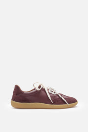 Miu Ballerina Barefoot Hakiki Deri Bordo Sneaker